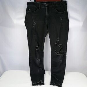 Kancan Black Distressed‎ Estillo Stretch Skinny Jeans Women's Size 27